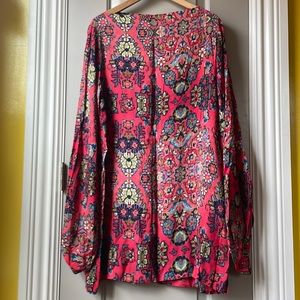 VIVIENNE WESTWOOD ANGLOMANIA Paisley Print Bell Sleeve Dress 44